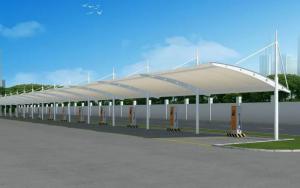 互助膜结构停车棚