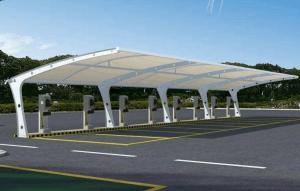 互助膜结构停车棚