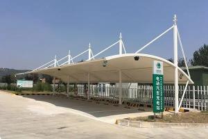 互助膜结构停车棚